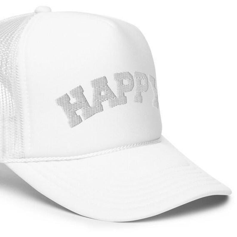 Gorra de camionero de espuma cristiana feliz: ropa basada en la fe imagen 5