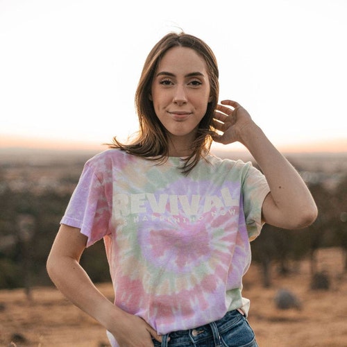 Revival Christian Tie-Dye Shirt: Jesus is King Tee
