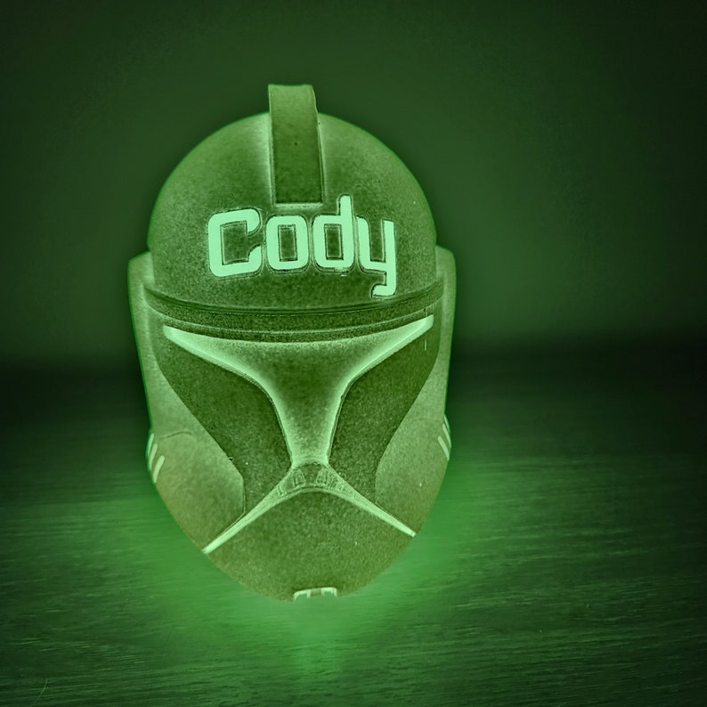 Personalized Clone Trooper Light Shiny Helmet Star Wars Decor Happy