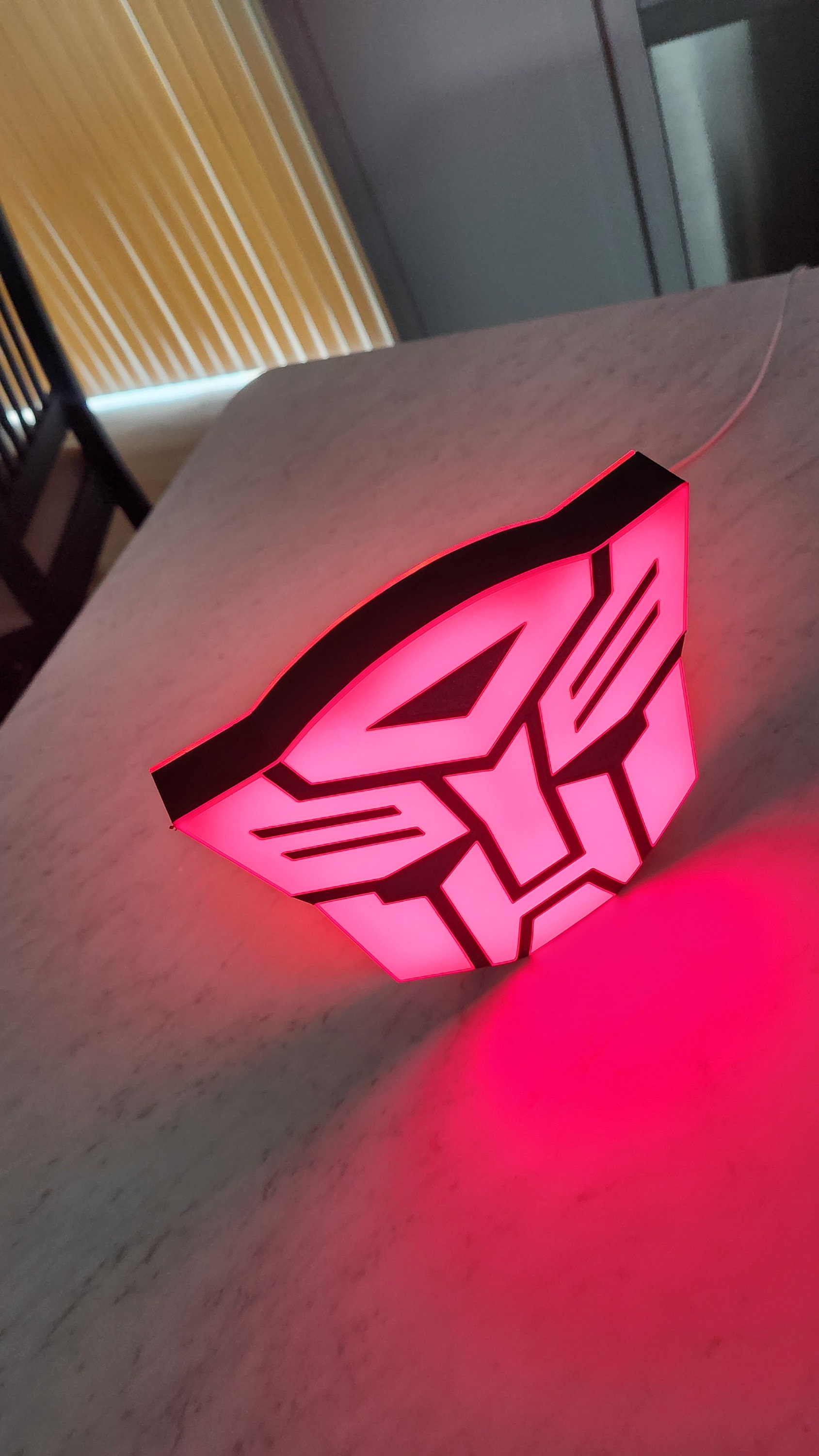 Personalized Autobots LED Light: Cybertron Wall Decor - Etsy