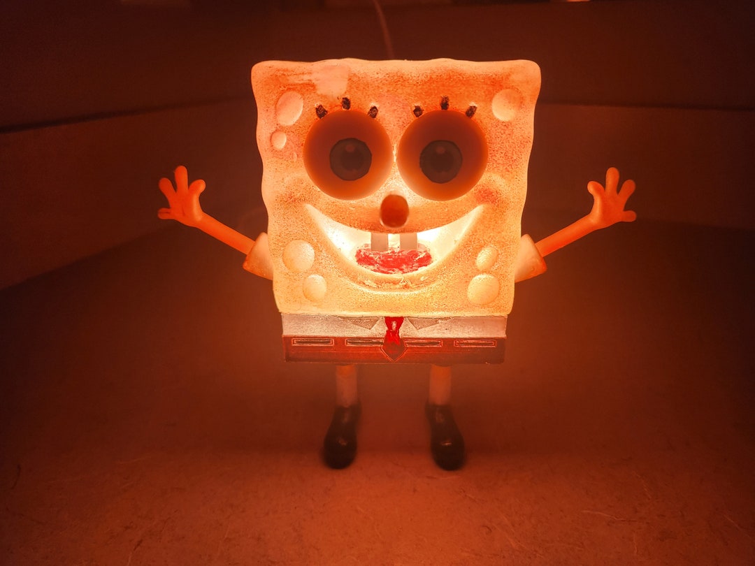 Spongebob LED Figurine Light Spongebob Nightlight Gifts for Etsy
