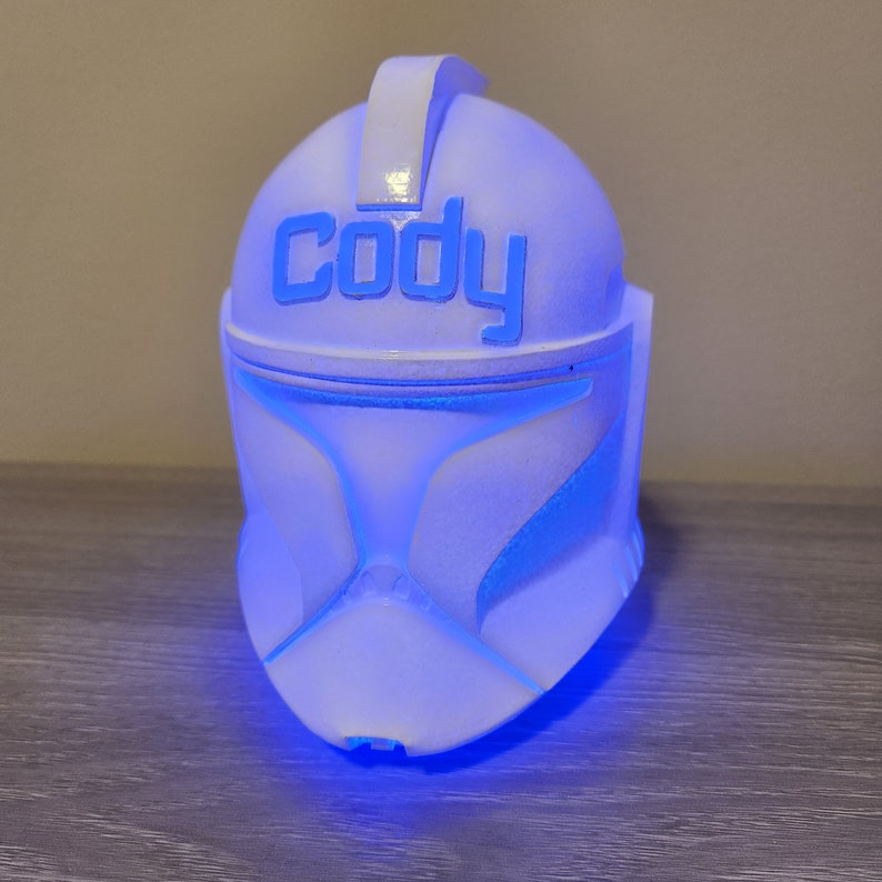 Personalized Clone Trooper Light Shiny Helmet Star Wars Decor Happy