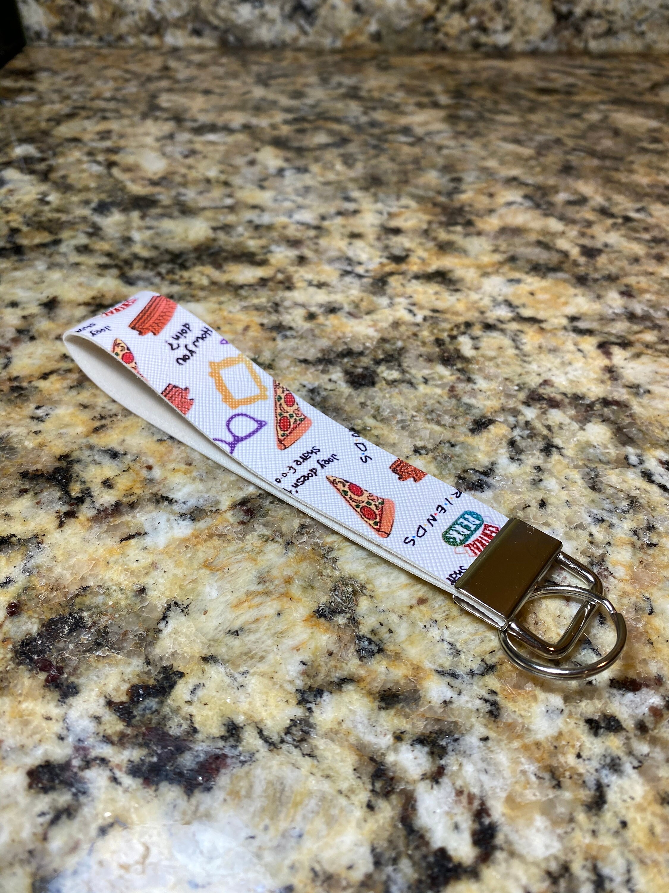 Faux Leather Wristlet Keychain Etsy