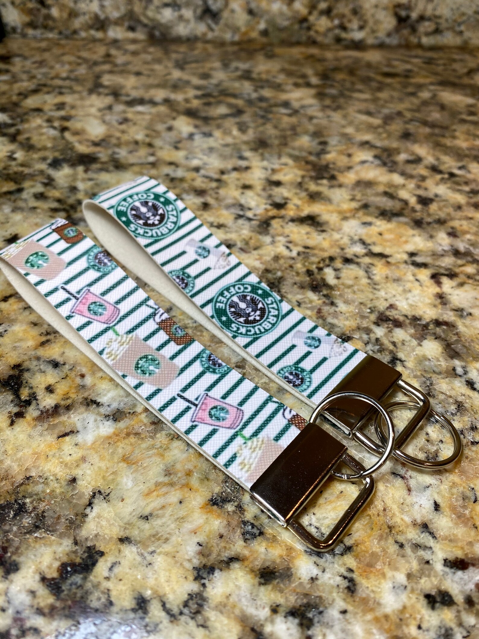 Faux Leather Wristlet Keychain Etsy