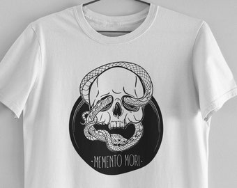 Memento Mori, Alternative Clothing, Pastel Goth Clothing, Witchy witch shirt, Goth Clothes, Skull Shirt, Gothic, Mall Goth, Soft Grunge,