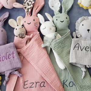Baby lovey, personalized baby gift, baby gift with name, security blanket, personalized baby lovey, muslin lovey, lion baby lovey, gift