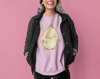 Mad Chick, kawaii fofo, roupas góticas pastel, camisa estética com capuz, moletom E girl, moletom grande com gola redonda, moletom com capuz feminino