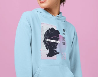 Vaporwave Aesthetics Sweatshirt Oversized Crewneck , Vaporwave Hoodie, Vaporwave Sweatshirt, David