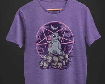 pastel goth bunny shirt, patel goth clothing, unisex t shirt, funny shirt, kawai, Oversized sweatshirt, Crew neck Sweatshirt