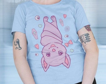 Pastel Goth Clothing, Aesthetic Pastel, Kawaii Goth, Halloween, E girl Sweatshirt , Oversized Crew Neck Sweatshirt, womens hoodie, plus size