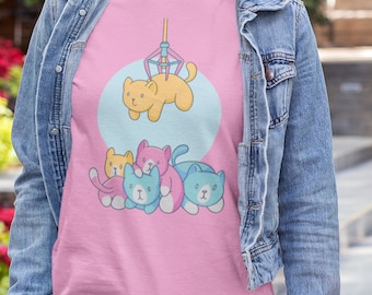 Pastel Goth Clothing Aesthetic Pastel Shirt Hoodie,E girl Sweatshirt , Oversized Crew Neck Sweatshirt , womens hoodie, cat mom, cat lover,