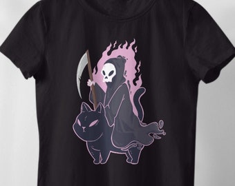 Ripper Cat, Pastel Goth Clothing, Mall Goth, Kawaii goth, funny goth, pastel clohing, crew neck, hoodie goth,