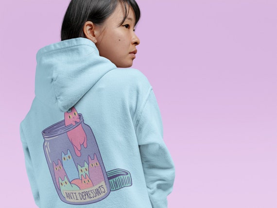 pastel goth shirt, mental health shirt, e girl shirt, oversized hoodie women, women self care, crew neck sweatshirt women, oversized women