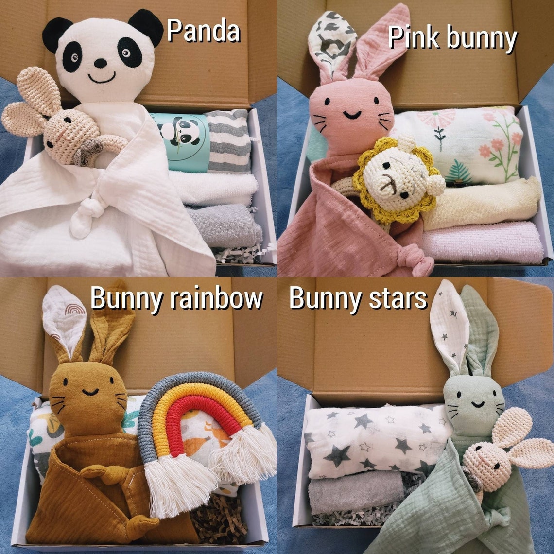 Baby Gift Box, Personalized Baby Lovey, Lovey for Baby, Gender Neutral ...