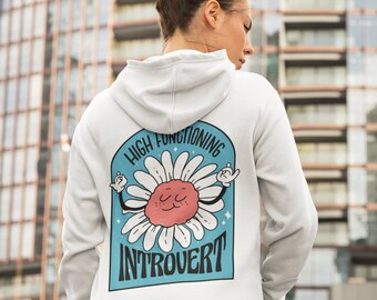 Hochfunktionierter introvertierter, ästhetischer Hoodie, oversized Hoodie, trendy Hoodie, i love you hoodie, vsco hoodie,