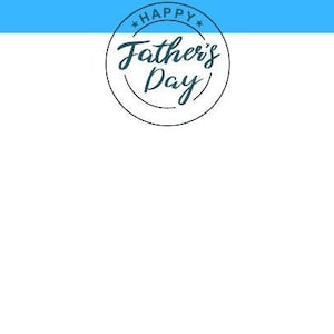 Bordo del giorno del papà Pdf stampabile / PNG download istantaneo Regalo del giorno del papà, stazionario, carta blu, cornice digitale del padre, per album di ritagli, invito