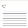 Blank Love Letter Template Printable Minimal Design Legal Letter Size