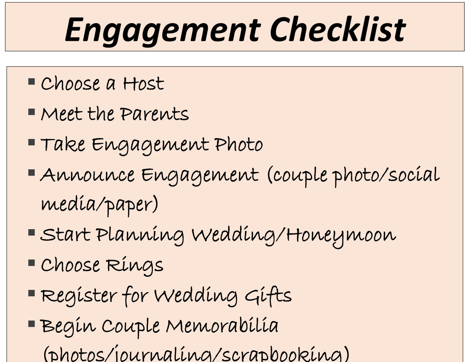 Engagement Checklist Party Digital Printable Download Etsy engagement-party-planning-checklist-guidelines-worksheets