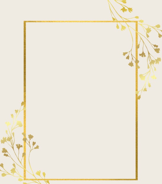 Wedding Border Printable Template, 4 Page Design, Pastel Blush, Sage ...