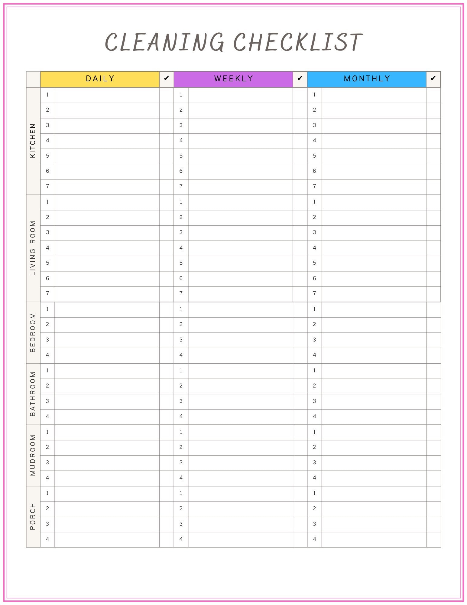 cleaning-weekly-checklist-template-blank-printable-etsy-sweden
