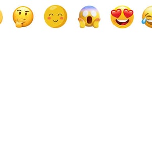 Divertidos emojis imprimibles en formato pdf, png, A4 y tamaño de letra estadounidense, papelería emoji, notas de regreso a la escuela, marcos de álbumes de recortes, regalo de papel para niños,