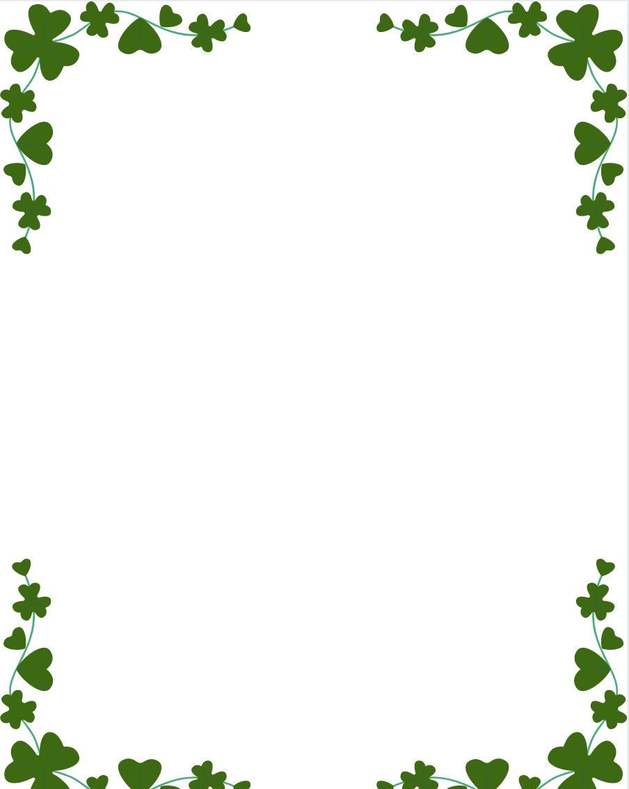 st patricks day borders
