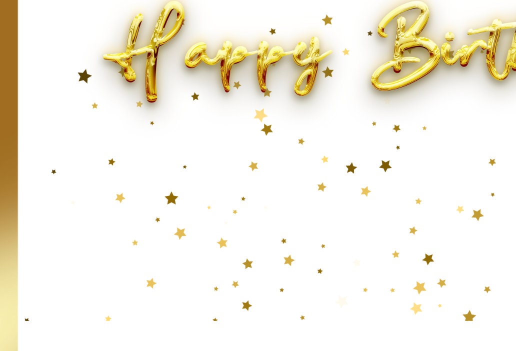 Birthday Border Printable Pdf, Instant Download, Blank Template ...
