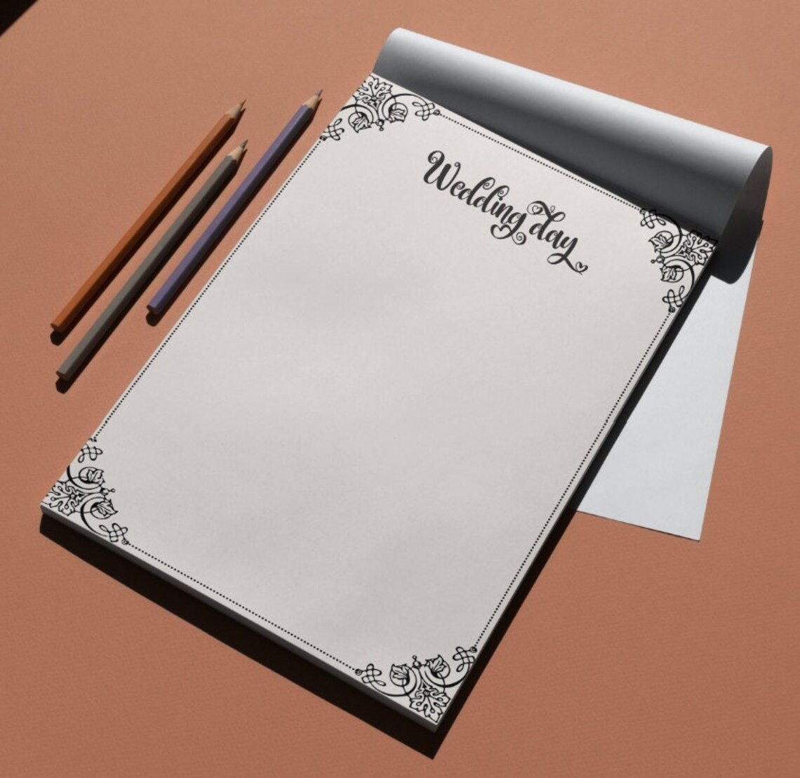 Wedding Day Border Printable. Letter Size Instant Digital - Etsy