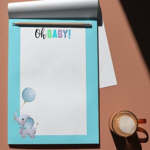 Oh Baby Shower Printable Border PNG | Pdf Instant Download for Paper ...