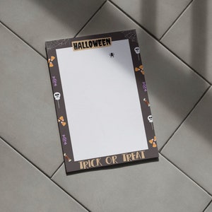 Halloween Candy Border: Printable Stationery Frame (PDF, PNG) - Etsy
