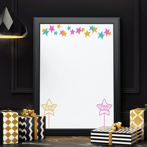 Birthday Border Printable | PNG | Pdf | Instant Download Happy Birthday ...