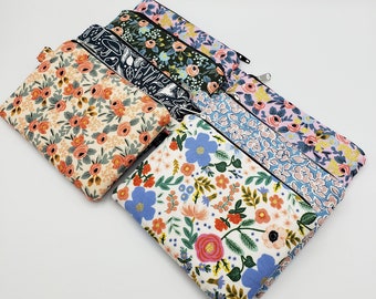 Rifle Paper Co Fabric Zipper Pouch, Coin Pouch, Small Coin Zipper Bag, Zipper Pouch, Coin Purse, Gift for Her