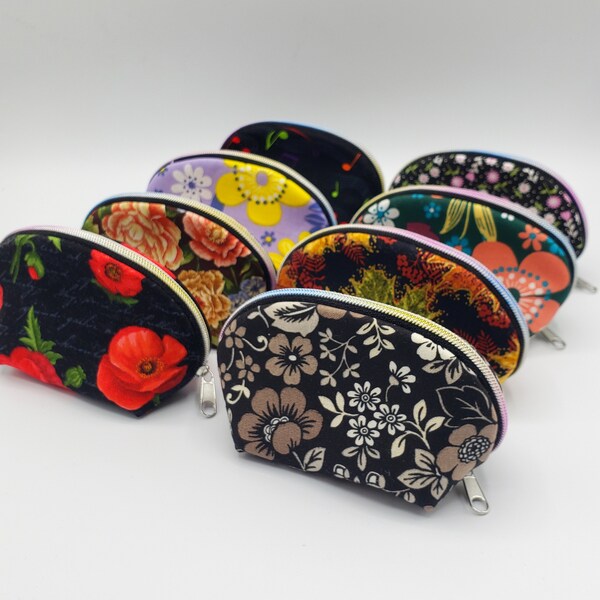 Floral Coin Purse Etsy