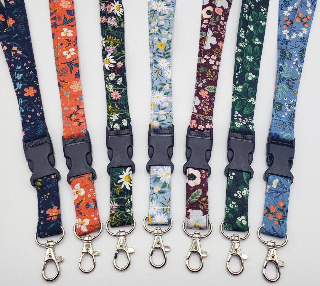 Rifle Paper Co Lanyards, Lanyard With Release Buckle, Spring Lanyards