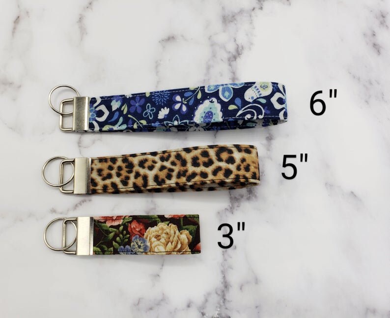 Rifle Paper Co Fabric Key Wristlet Keychain Wrist Keychain Gift for Her Keychain Fob Floral Key Fob Key Fob Fabric keychain