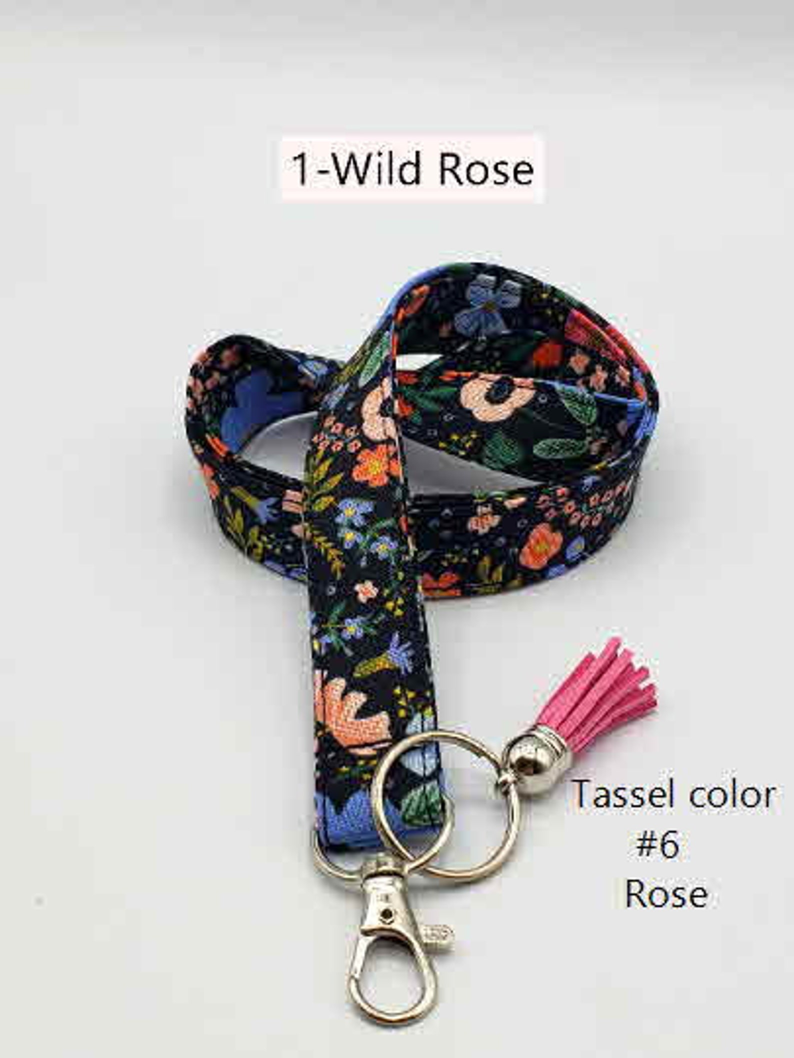 Rifle Paper Co Lanyard Spring Lanyards Breakaway Lanyard Etsy