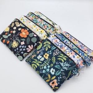 Rifle Paper Co Fabric Zipper Pouch, Coin Pouch, Small Coin Zipper Bag, Zipper Pouch, Coin Purse, Gift for Her