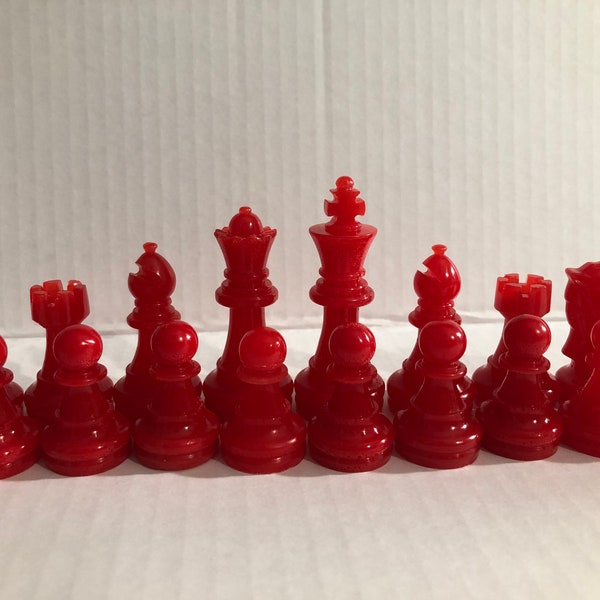 Resin Chessmen set replacement pieces (board not included)