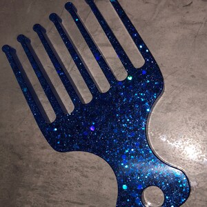 Resin made Novelty Afro Pick (Large)