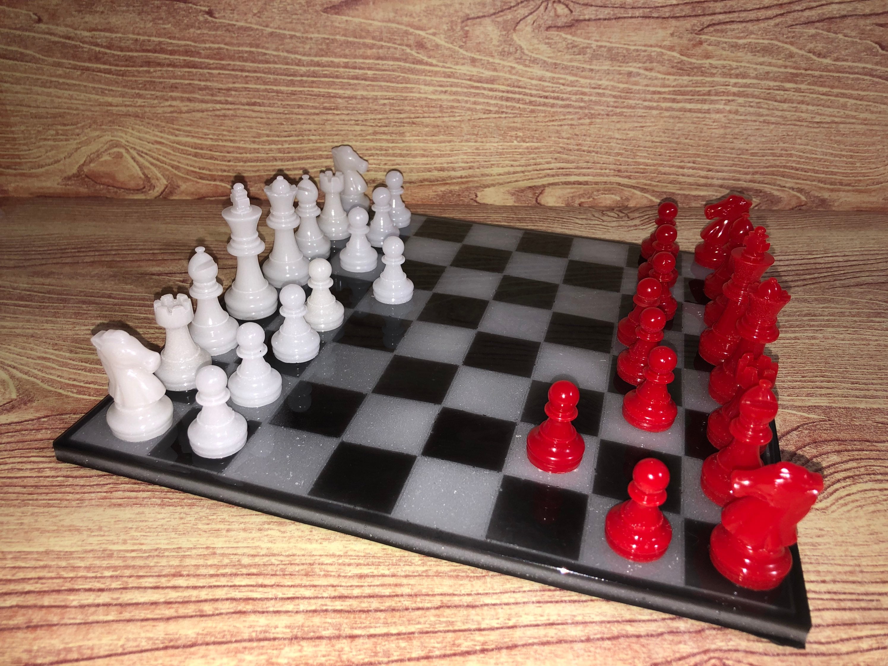 Custom Resin Chess and Checkers sets