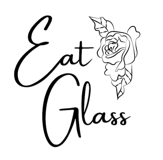 Eat Glass Schitts Creek floral Sticker Etsy