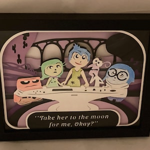 Inside Out Inspired 3D lighted Shadow Box