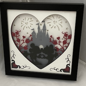 Mickey and Minnie lighted box