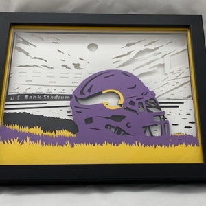 Minnesota Vikings lighted shadow box