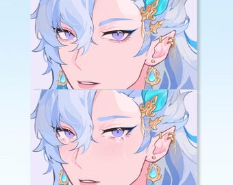 Genshin Wirkung | Neuvillette Lentikular 3D Druck