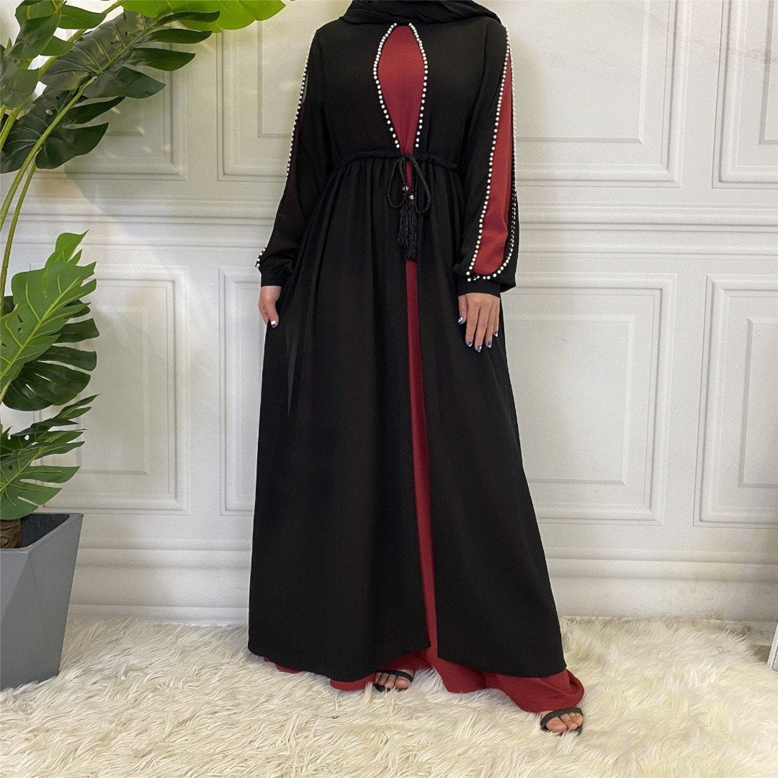 Abaya Maxi Dress for Muslim Woman Premium Chiffon Material - Etsy UK