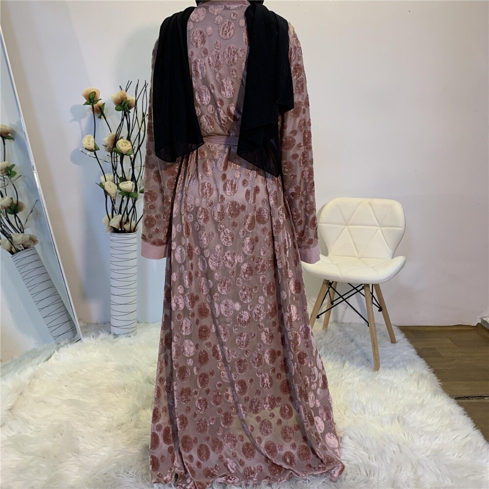 Abaya Maxi Dress for Muslim Woman With Belt Summer Dress | Etsy UK