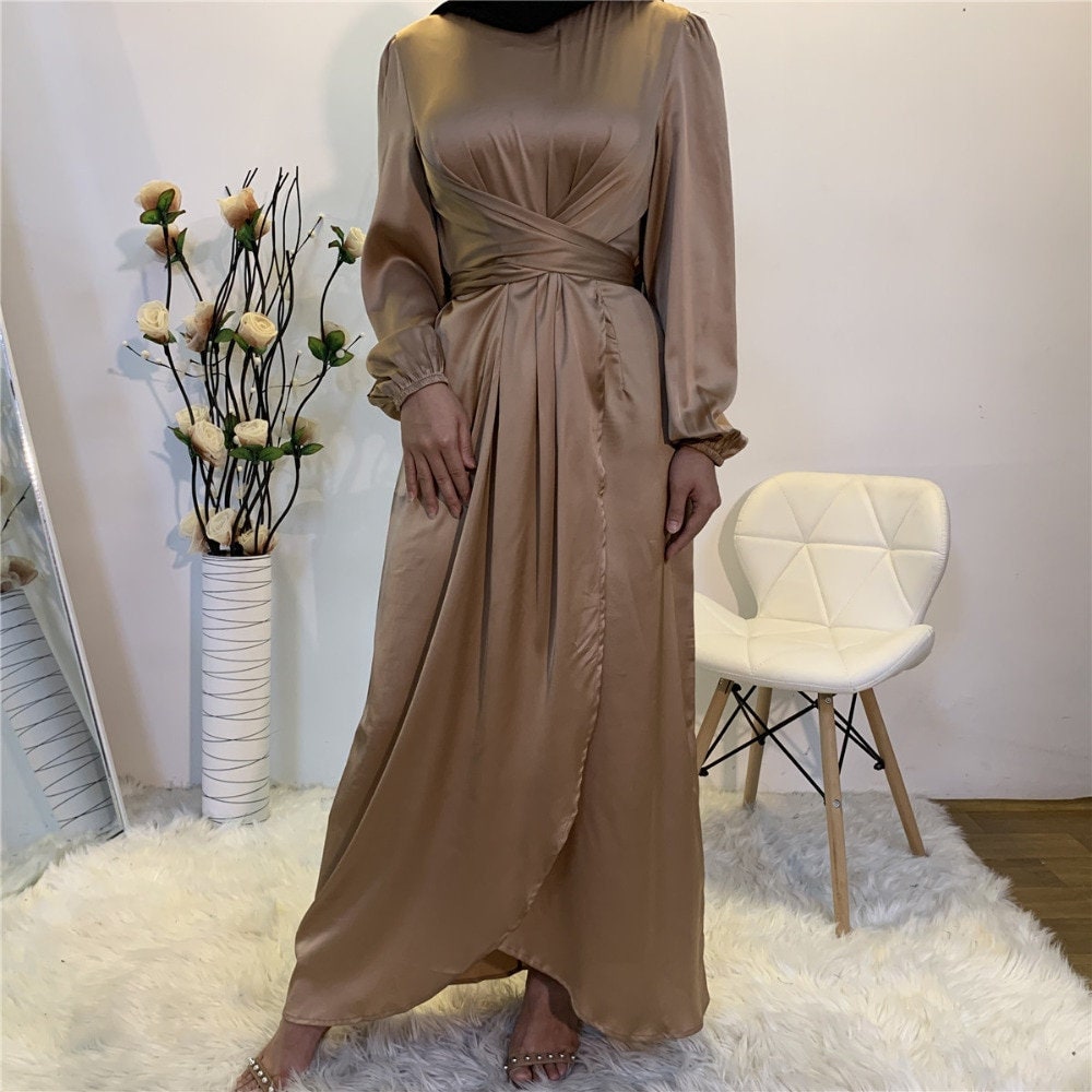 Abaya Maxi Dress for Muslim Woman With Belt Eid Dress | Etsy UK