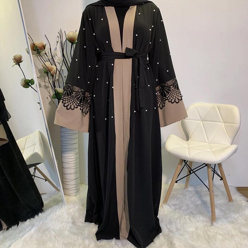 Abaya Maxi Dress for Muslim Woman With Belt Summer Dress | Etsy