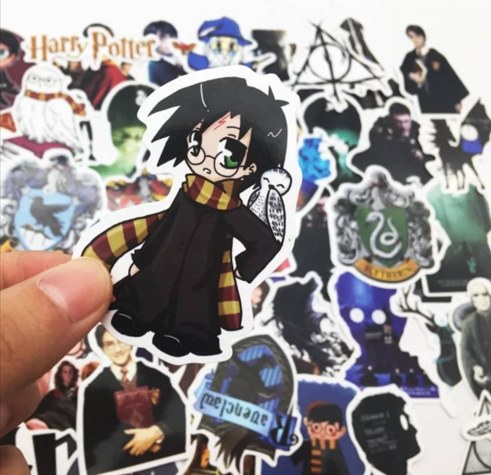 Harry Potter waterproof bumper stickers. Approx 50 in total Etsy